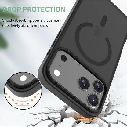 iphone17pm phone case with magnetic matte skin feel 16 shockproof Apple 15promax protective case