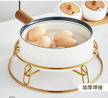 Kitchen shelf pot rack kitchen insulation anti-scalding pot storage bracket round waterproof steam rack countertop pot rack