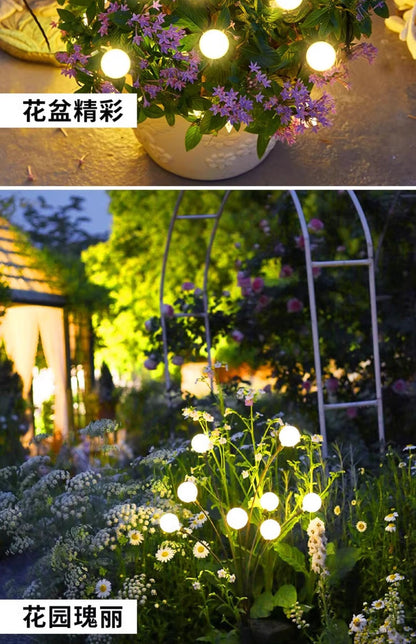 Solar lamps, outdoor firefly lamps, courtyard villa garden decorative atmosphere lamps, park ground lawn lamps