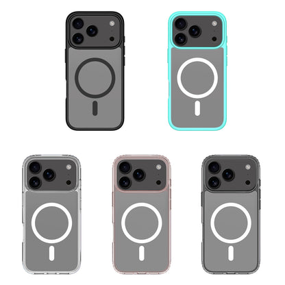 This magnetic transparent iphone16plus drop protection case is suitable for the iPhone 17promax phone case