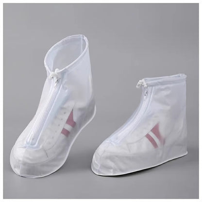 Rain Boot Waterproof Shoes Covers, Sand Control Non-Slip Shoe Cover Galoshes, PVC Rubber Sole Reusable Rain Snow Boots Oversh