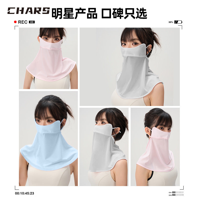 UV Sun Protection Face Mask with Neck Coverage UPF 50+ Face Shield Breathable Design for Summer Outdoor Activities