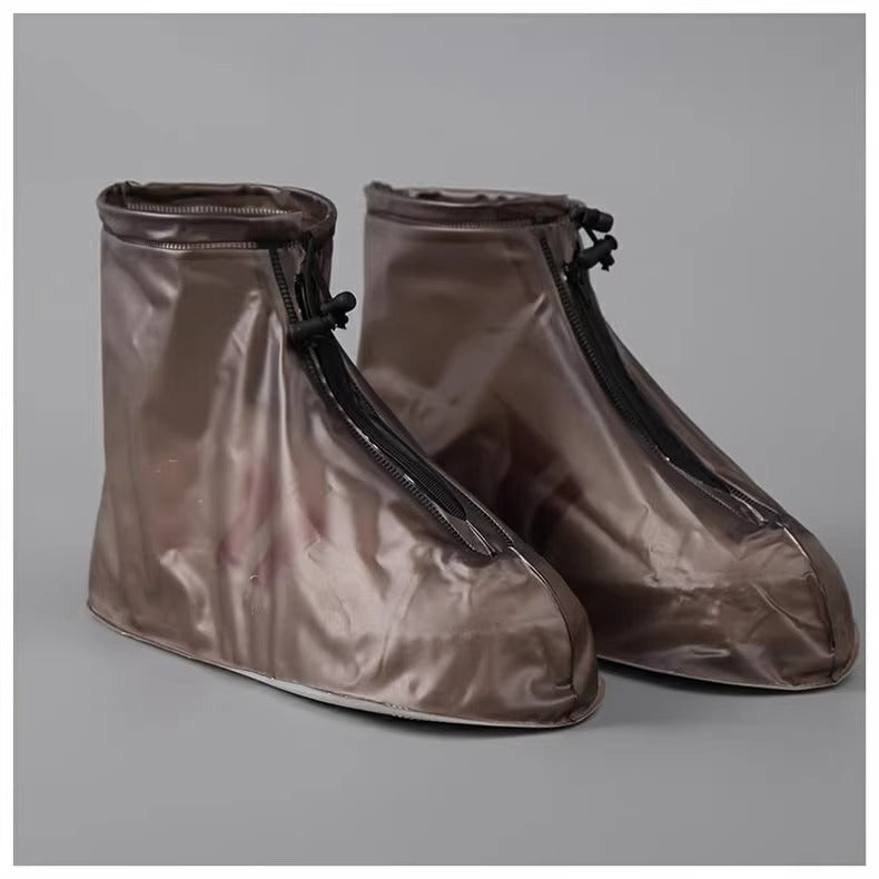 Rain Boot Waterproof Shoes Covers, Sand Control Non-Slip Shoe Cover Galoshes, PVC Rubber Sole Reusable Rain Snow Boots Oversh