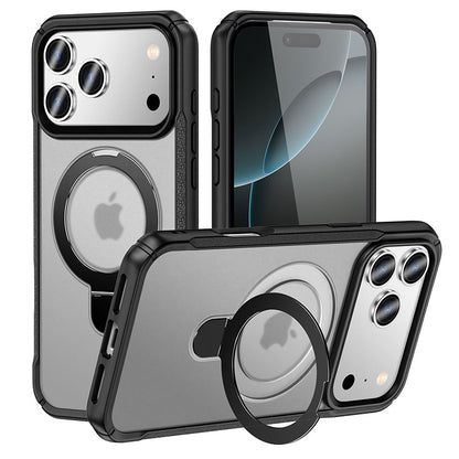 New iPhone 17 Pro Max phone case - two-in-one touchable skin-friendly Apple 16 stand with magnetic phone protection cover