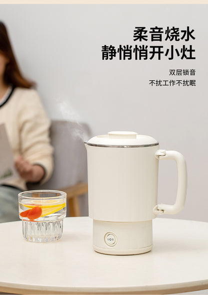 German small travel outdoor kettle, foldable electric kettle, household kettle, stainless steel portable electric kettle