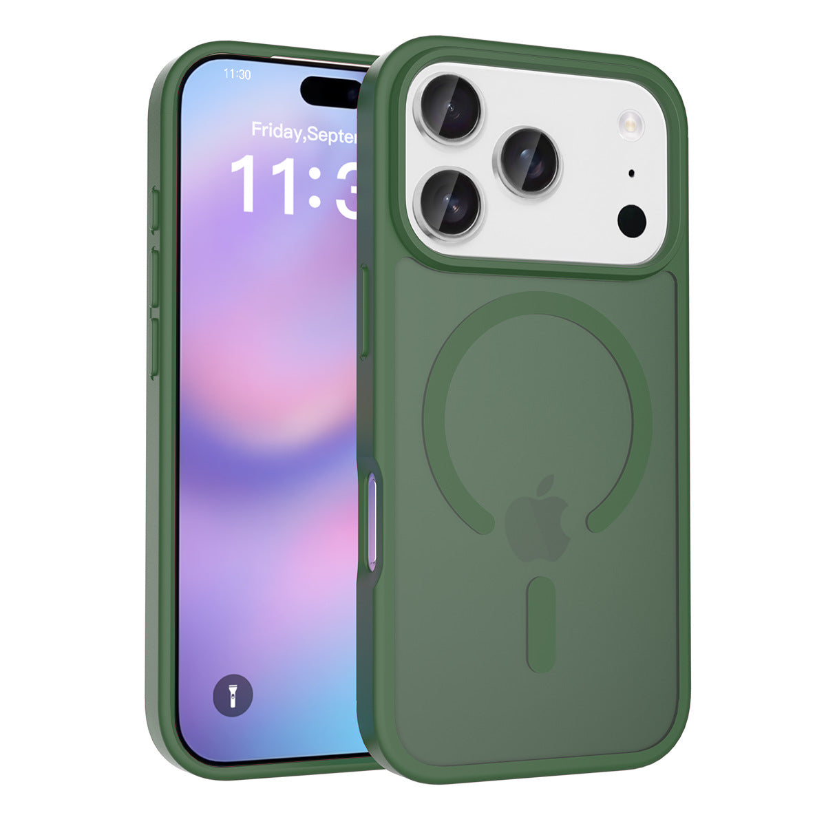 iphone17pm phone case with magnetic matte skin feel 16 shockproof Apple 15promax protective case