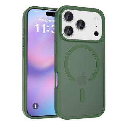 iphone17pm phone case with magnetic matte skin feel 16 shockproof Apple 15promax protective case