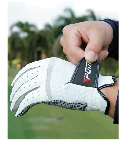 PGM small sheepskin wear-resistant anti-slip grain golf gloves left and right hand golf gloves