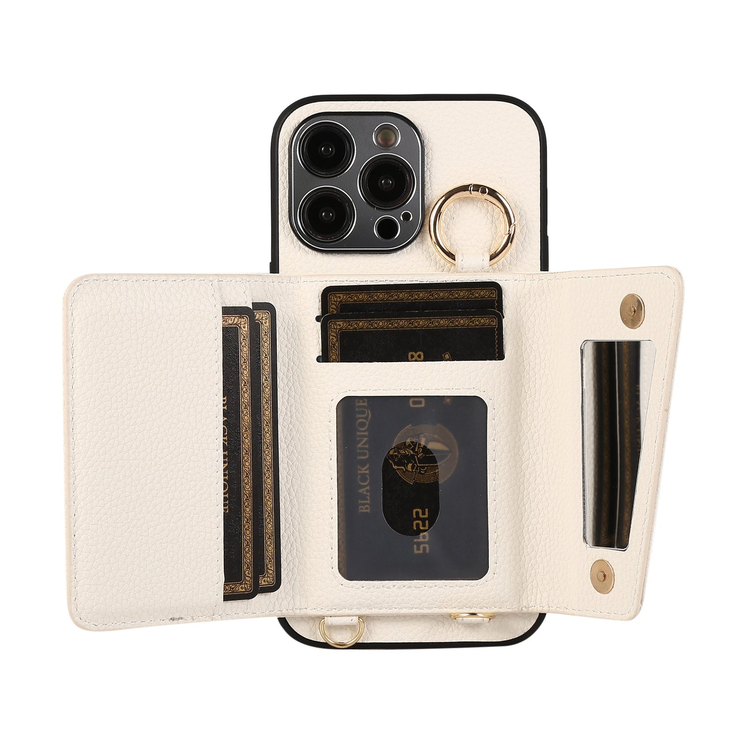 The crossbody lanyard card insert phone case is suitable for the Apple series