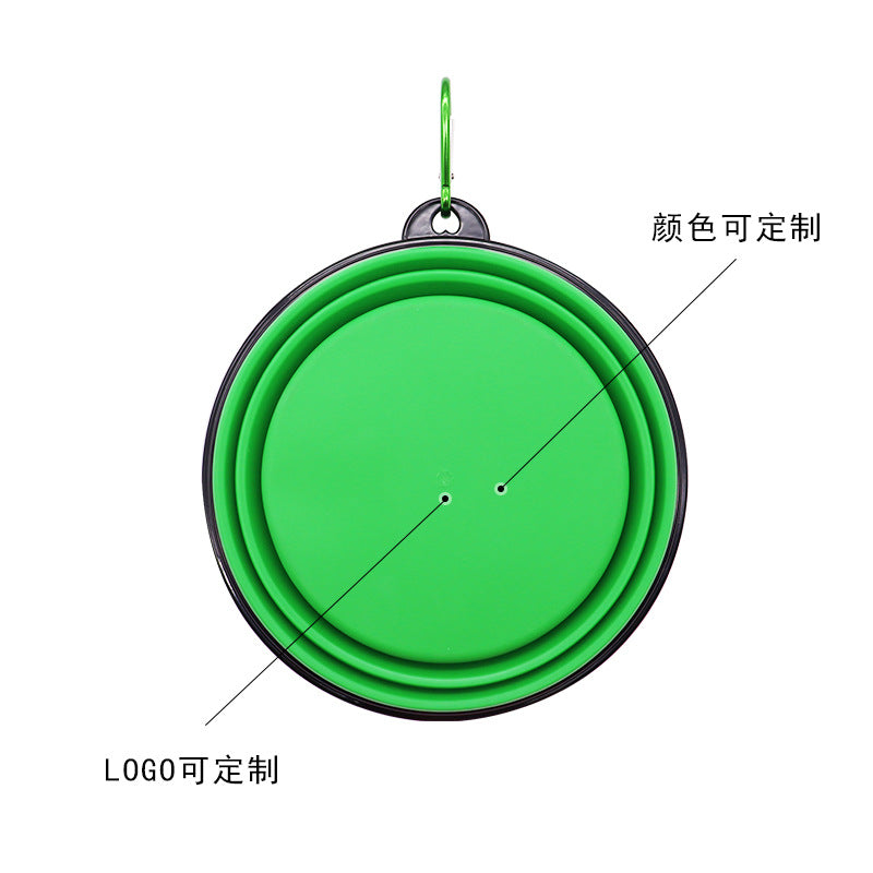 Dog bowl, pet foldable bowl, suitable for cats and dogs, portable pet feeding spray tray, suitable for walking, parking lot and travel, with climbing buckle 狗碗宠物可折叠碗，猫狗可用，便携式宠物喂食喷盘，用于步行停车场旅行，带 登山扣 - 宠物友好型户外用品 - Zhongshan Star Trade