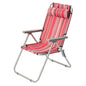Folding beach chairs, foldable camping chairs, with headrests and armrests折叠沙滩椅，可折叠露营椅，带头枕、和扶手 - 户外折叠椅 - Zhongshan Star Trade - Red - 93X53x72CM