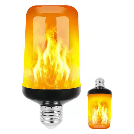 Halloween decoration upgrade LED flame bulb, 4 - mode flashing bulb, inverted effect, E27 Halloween lamp base flame bulb, Christmas decoration, party decoration 万圣节装饰升级LED火焰灯泡，4种模式闪烁灯泡，颠倒效果，E27万圣节灯底座火焰灯泡，圣诞装饰，派对装饰 - 万圣节装饰品 - Zhongshan Star Trade - E27三档加重力感应黄色火焰