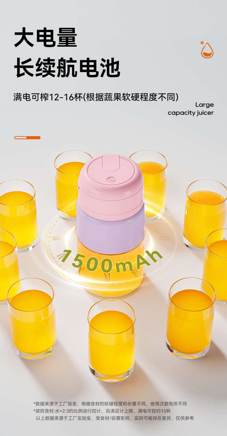 Juicer, small mini blender, fully automatic fruit and vegetable juicer, camping electric juicer cup, milkshake cup Zhongshan Star Trade