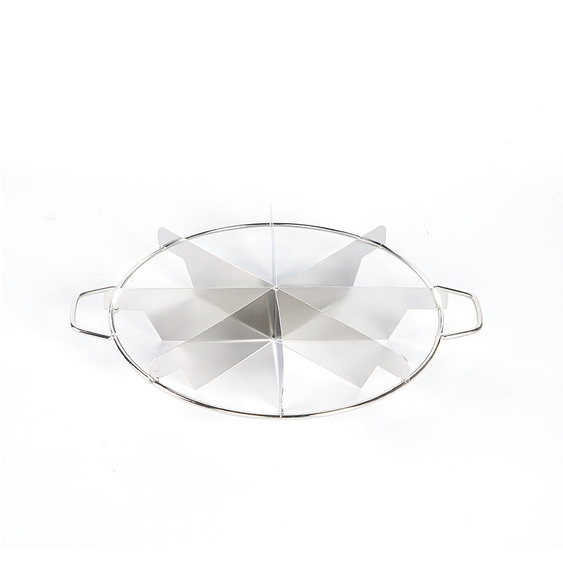Stainless steel pizza knife cake splitter, circular multi-functional fruit slice knife, pie cutter, 6-blade splitter