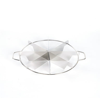 Stainless steel pizza knife cake splitter, circular multi-functional fruit slice knife, pie cutter, 6-blade splitter