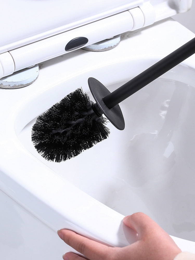 304 stainless steel toilet brush holder set, bathroom wall-mounted circular