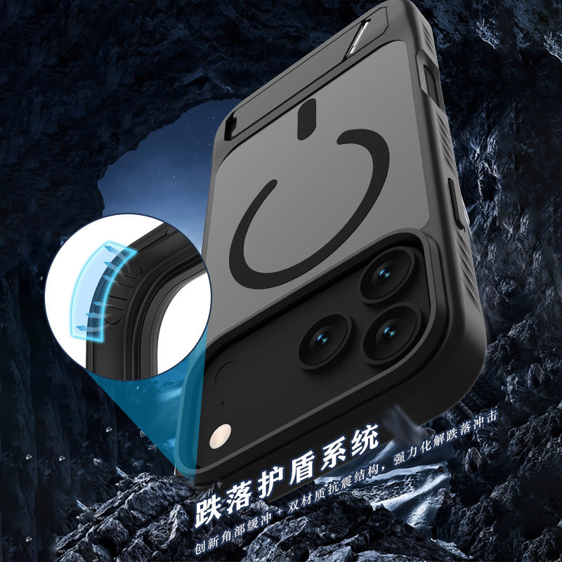 Fulcrum case compatible with iPhone 17 Pro Max skin-feel magnetic case stand protective case 17 Air