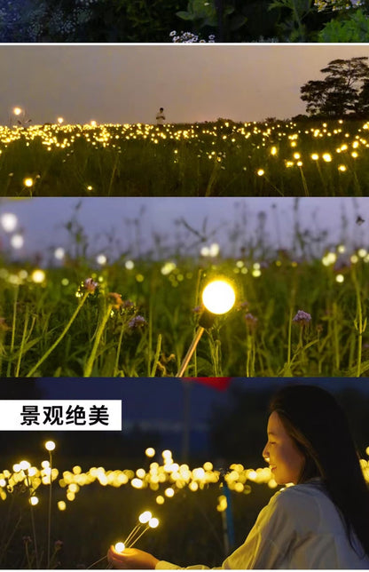 Solar lamps, outdoor firefly lamps, courtyard villa garden decorative atmosphere lamps, park ground lawn lamps