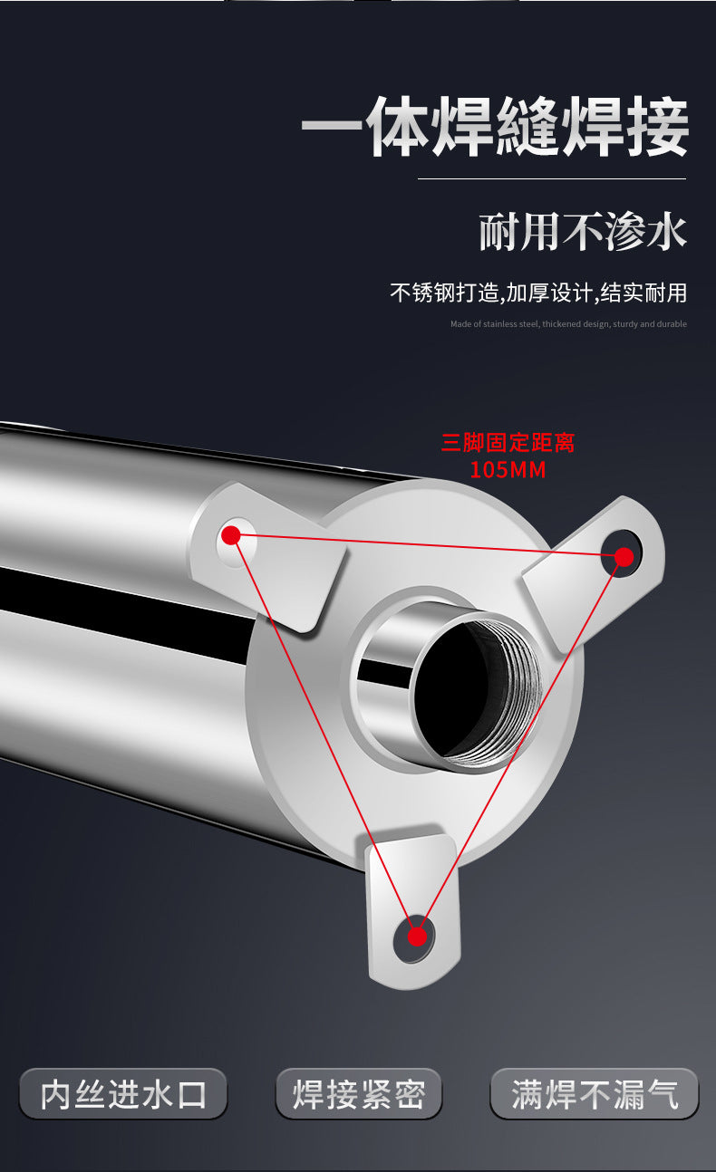 Water pump - stainless steel household hand-operated water pump for old-fashioned water wells, hand-operated water pump for wellheads, hand-operated water pump for drawing water by pressure.