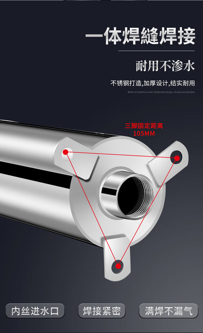 Water pump - stainless steel household hand-operated water pump for old-fashioned water wells, hand-operated water pump for wellheads, hand-operated water pump for drawing water by pressure.