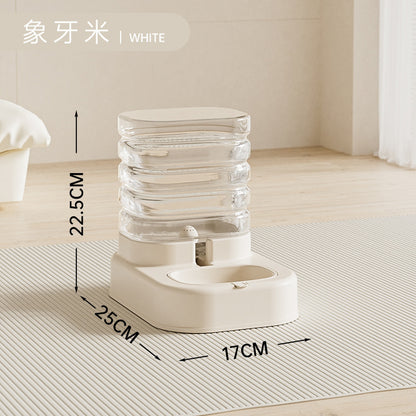 The new automatic feeder, featuring a dog bowl and cat basin, is designed for both feeding and drinking. It has a large capacity and is suitable for both cats and dogs 新款自动喂食器狗碗猫盆喂粮饮水二合一超大容量猫狗通用宠物 - 宠物友好型户外用品 - Zhongshan Star Trade