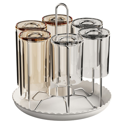 304 stainless steel desktop draining cup holder upside down, high appearance level, kitchen storage rack, tea cup holder for 