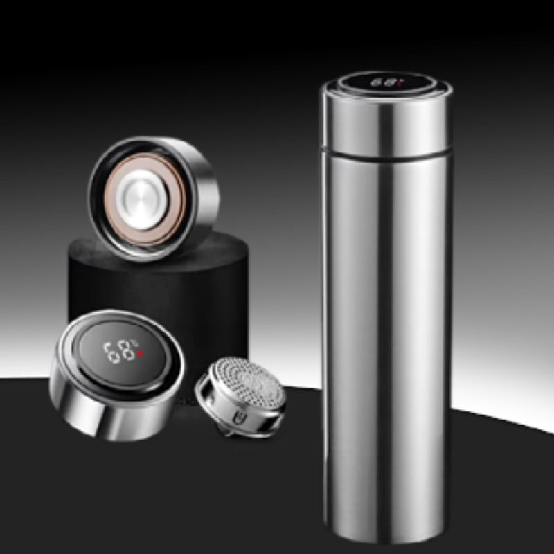 Stainless steel 316 smart water cup for business use with tea strainer 保温杯不锈钢316智能水杯商务带茶漏 - Image 11