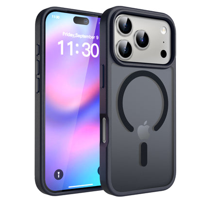 iphone17pm phone case with magnetic matte skin feel 16 shockproof Apple 15promax protective case