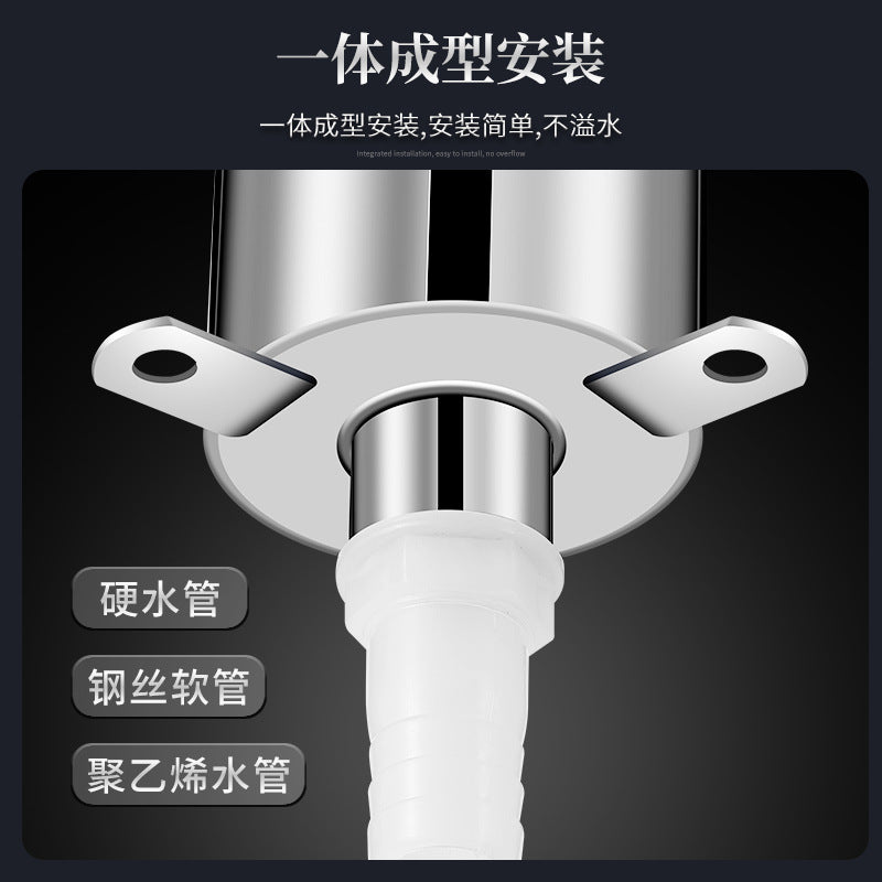 Water pump - stainless steel household hand-operated water pump for old-fashioned water wells, hand-operated water pump for wellheads, hand-operated water pump for drawing water by pressure.