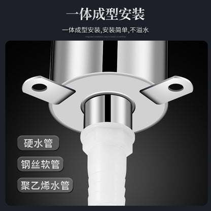 Water pump - stainless steel household hand-operated water pump for old-fashioned water wells, hand-operated water pump for wellheads, hand-operated water pump for drawing water by pressure.