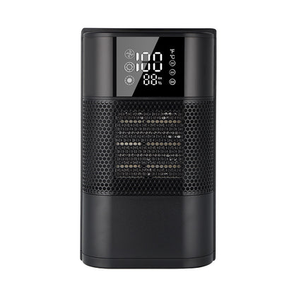 Space heater, 1300W portable electric heater for indoor use, office PTC ceramic heater with remote control, thermostat, 60° Shake head, 12H timer, 5 modes, safe and quiet room heater for bedrooms - 电暖器 - Zhongshan Star Trade