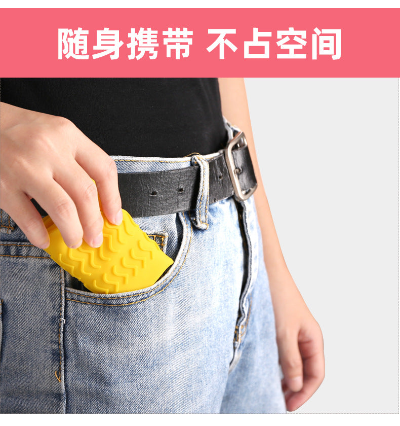 Reusable Silicone Waterproof Shoe Covers, No-Slip Silicone Rubber Shoe Protectors for Kids,Men and Women 可重复使用的硅胶防水鞋套，儿童、男士和女