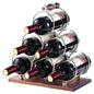Creative wine rack ornament, solid wood wine rack, upside-down wine glass rack, home living room European style wine cabinet display rack