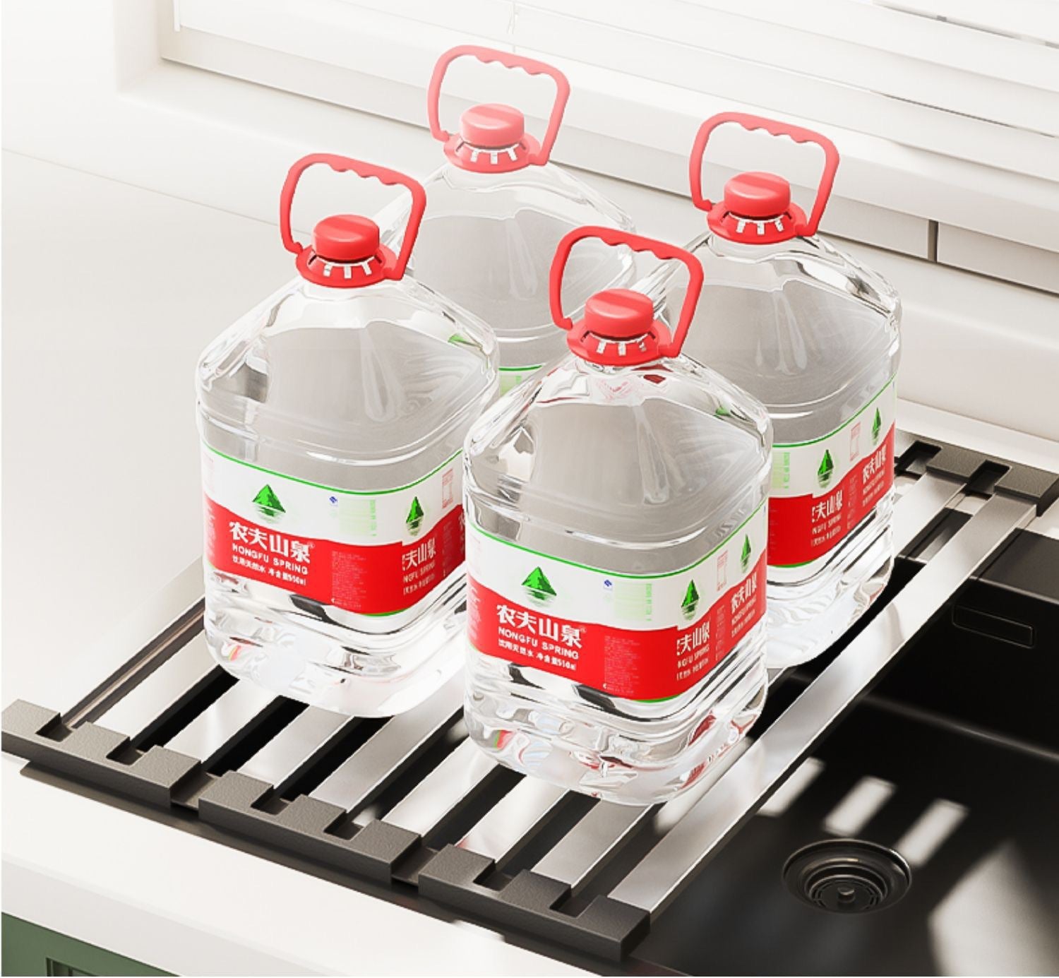 304 Stainless Steel Kitchen Sink Drain Rack, Dish and Plate Holder, Foldable and Telescopic Drain Basket - Image 14