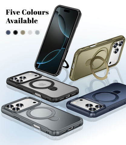 New iPhone 17 Pro Max phone case - two-in-one touchable skin-friendly Apple 16 stand with magnetic phone protection cover