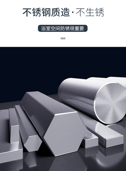 Bathroom shelf bathroom 304 stainless steel washbasin mirror shower room shower gel shelf free of punching