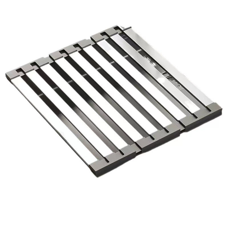 304 Stainless Steel Kitchen Sink Drain Rack, Dish and Plate Holder, Foldable and Telescopic Drain Basket - Image 6