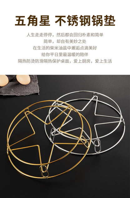 Kitchen shelf pot rack kitchen insulation anti-scalding pot storage bracket round waterproof steam rack countertop pot rack