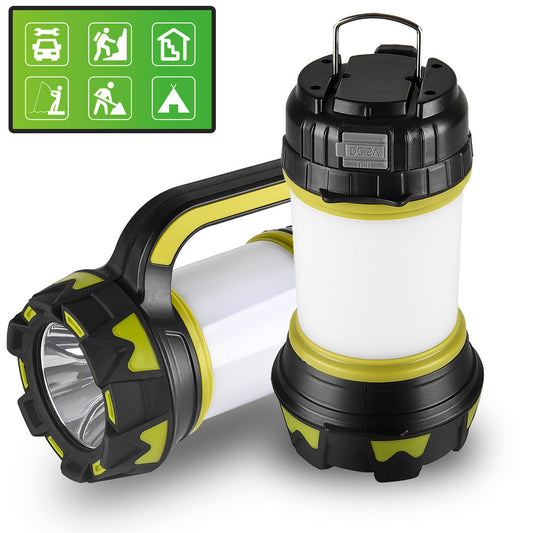 The LED camping lantern flashlight is rechargeable, portable flashlight with 6 light modes, 3000mAh power bank, IPX6 waterproof, USB, hurricane camping light, emergency LED 露营灯笼手电筒可充电，便携式手电筒，带 6 种灯光模式，3000mAh 移动电源，IPX6 防水，USB ，飓风露营灯，应急 - 太阳能LED露营灯 - Zhongshan Star Trade