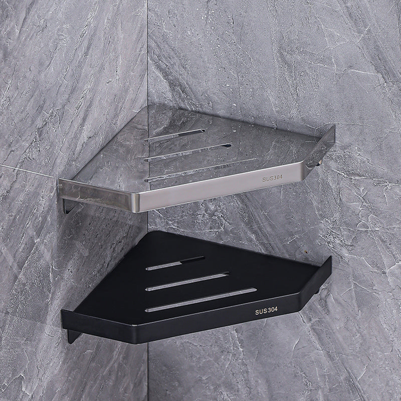 304 stainless steel triangular storage rack, bathroom without drilling, shower room, bathroom, kitchen, corner and corner bathroom rack