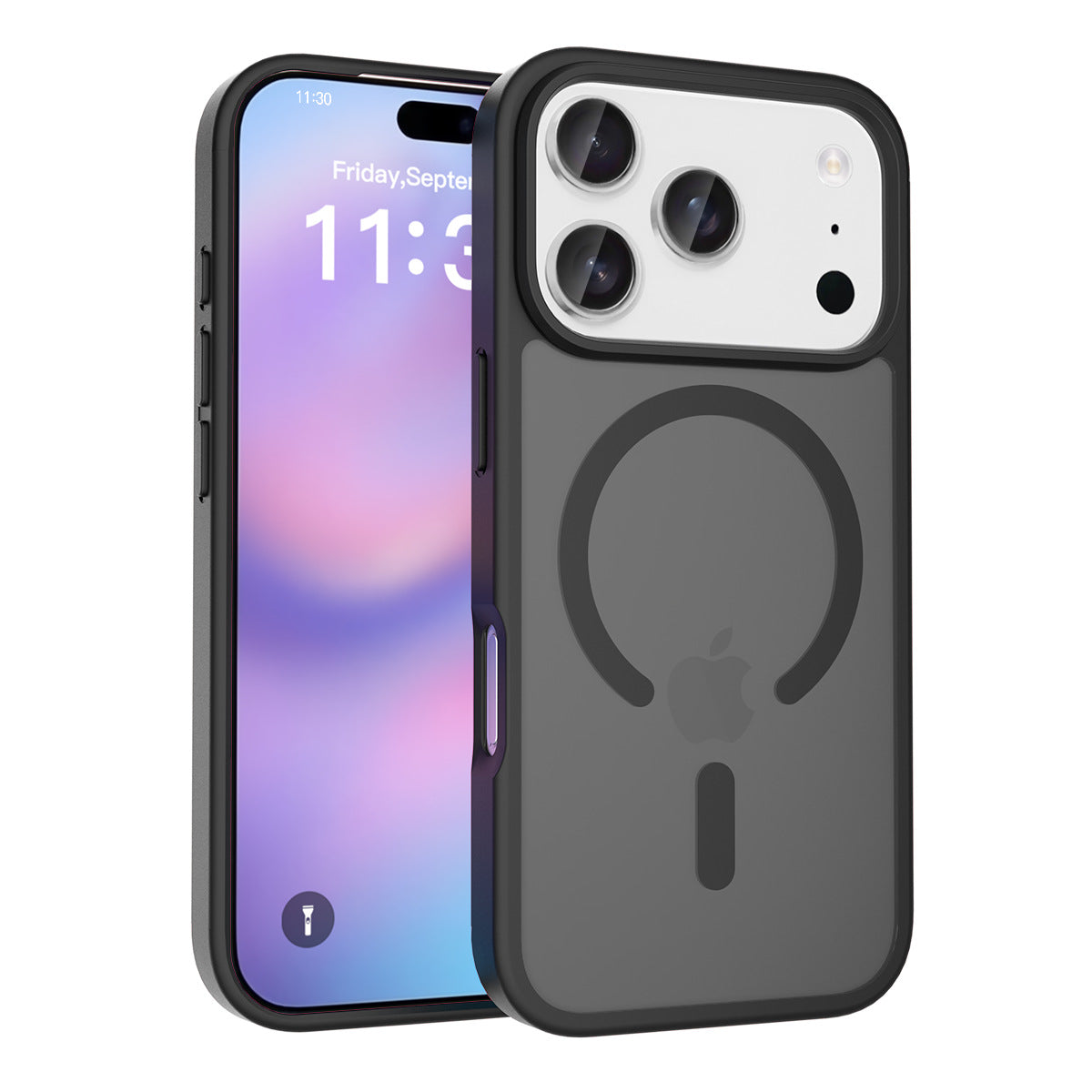 iphone17pm phone case with magnetic matte skin feel 16 shockproof Apple 15promax protective case