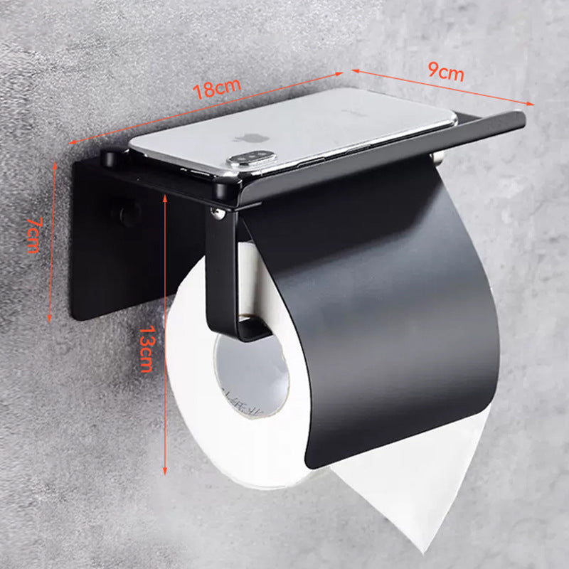 Toilet paper rack 304 stainless steel toilet paper box storage rack Wall-mounted sanitary tissue paper rack paper box