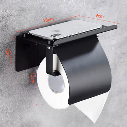Toilet paper rack 304 stainless steel toilet paper box storage rack Wall-mounted sanitary tissue paper rack paper box