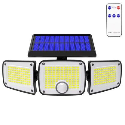 Solar outdoor light 2835LM 106 LED safety light, with remote control, IP65 waterproof, 180° wide-angle floodlight wall lamp, with 4 modes