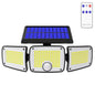 Solar outdoor light 2835LM 106 LED safety light, with remote control, IP65 waterproof, 180° wide-angle floodlight wall lamp, with 4 modes
