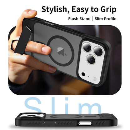IPhone 17 Strong Magnetic Charging Invisible Stand phone case 17 Pro max Car phone case