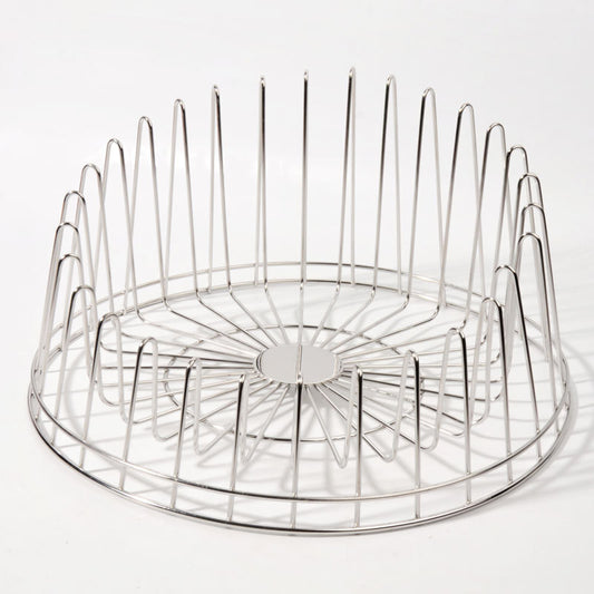 Italian round cup and saucer draining rack kitchen tray for draining, kitchen dish and cup storage rack for wine cups - Image