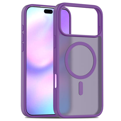 iphone17pm phone case with magnetic matte skin feel 16 shockproof Apple 15promax protective case