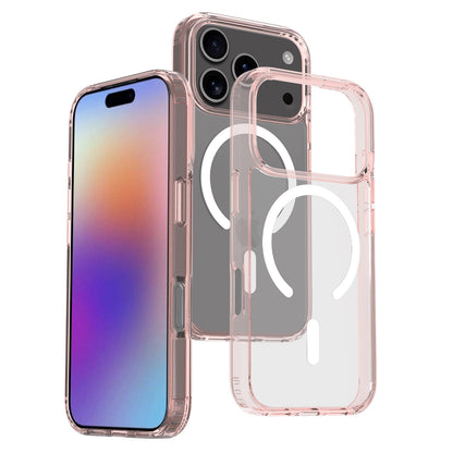 This magnetic transparent iphone16plus drop protection case is suitable for the iPhone 17promax phone case