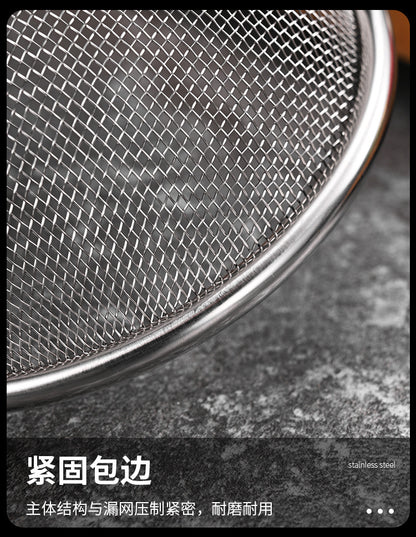 Stainless steel 304 hot pot strainer with hook, household hot pot and spicy hot pot strainer, deep-frying filter strainer